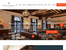 Tablet Screenshot of hotelsaranac.com